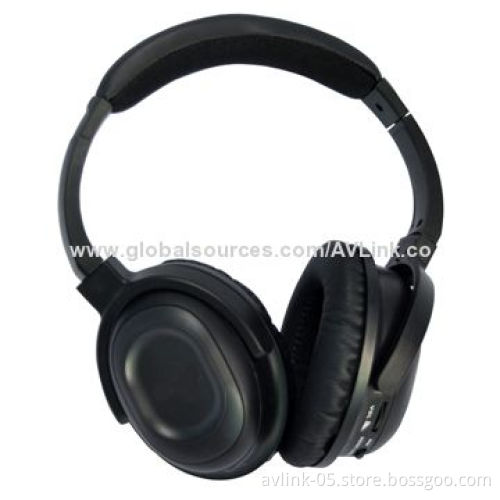 Noise-canceling Headphones with Stereo Plug Adapter for Aircraft/Aviation and Adjustable Headband